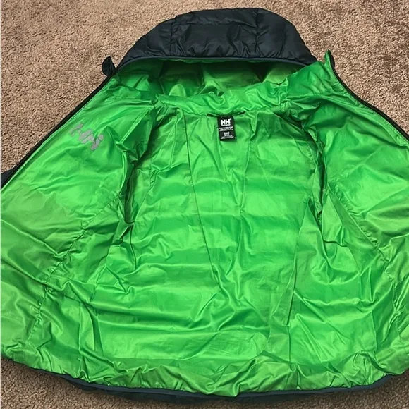 Helly Hansen Navy and Green Hooded Snowsuit - Picture 3 of 3